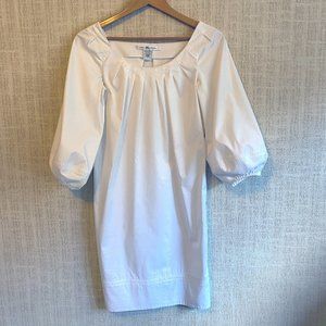 Diane von Furstenberg White puff sleeve